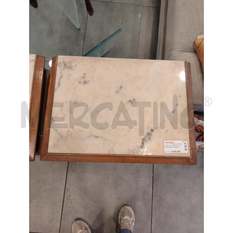COMODINI COPPIA 1C 1SP MASSELLO P/MARMO | Mercatino dell'Usato Roma eur 2