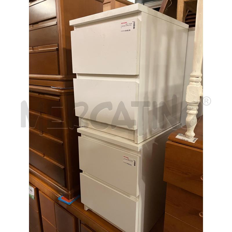 COMODINI COPPIA 2C BIA | Mercatino dell'Usato Roma eur 2