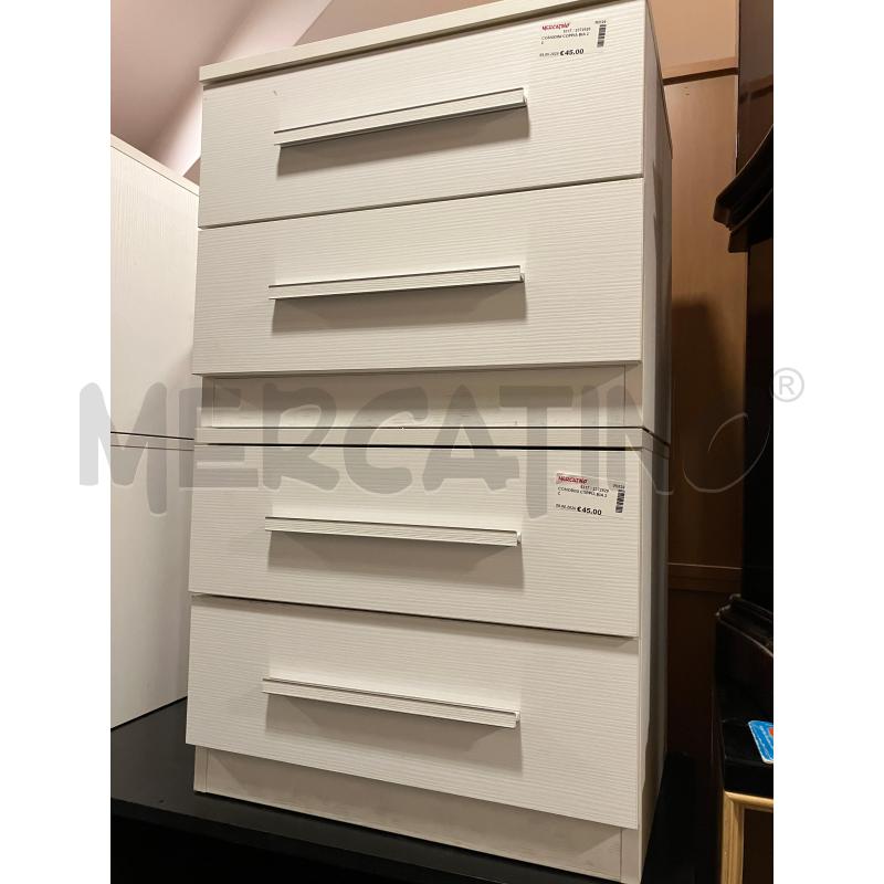 COMODINI COPPIA BIA 2C | Mercatino dell'Usato Roma eur 1