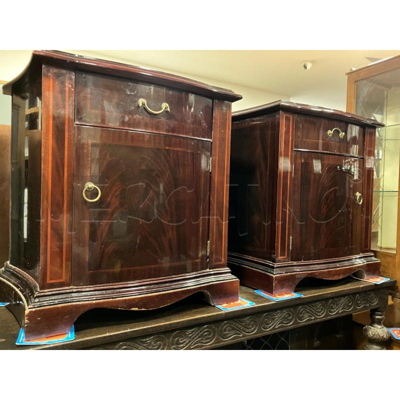 COMODINI COPPIA MOGANO 1 C 1 SP | Mercatino dell'Usato Roma eur 1