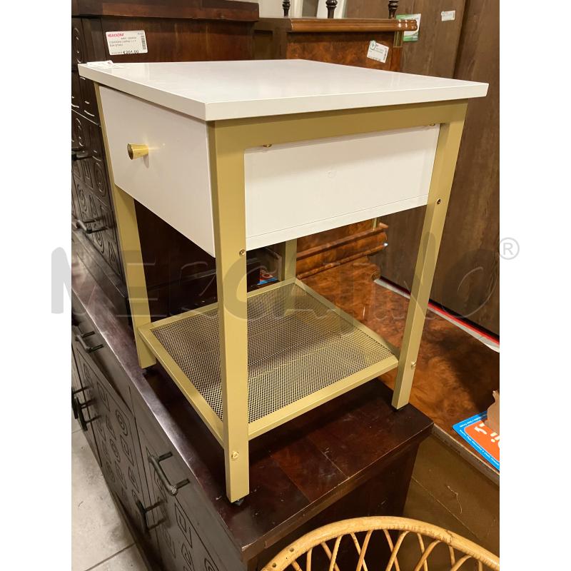 COMODINO BIA/DORATO 1 C | Mercatino dell'Usato Roma eur 2