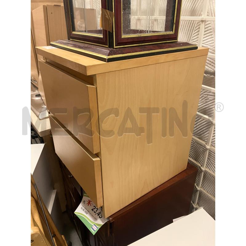 COMODINO MARRONE CHIARO 2C | Mercatino dell'Usato Roma eur 2