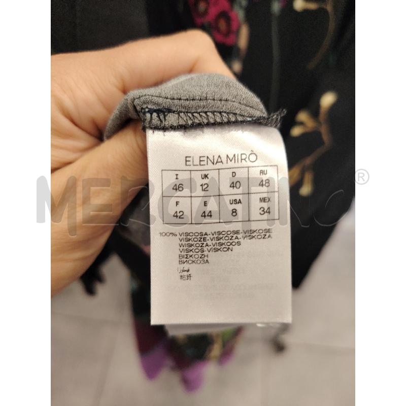 COMPLETO D ELENA MIRO NERO FLOREALE | Mercatino dell'Usato Roma eur 2