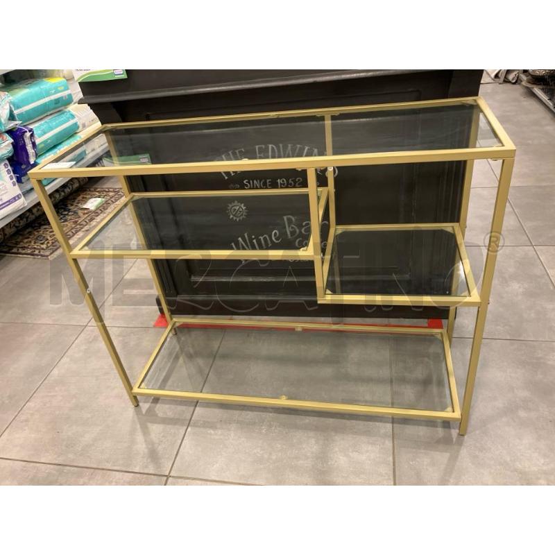 CONSOLLE DOR 4 RIP VETRO | Mercatino dell'Usato Roma eur 1