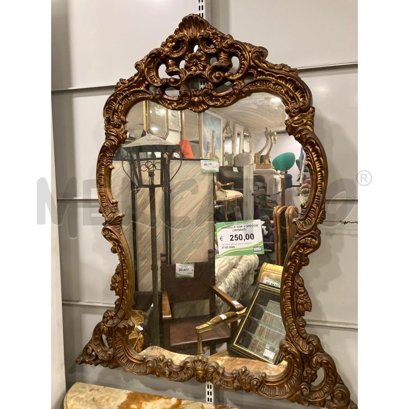 CONSOLLE DOR + SPECCHI LAVORATI  | Mercatino dell'Usato Roma eur 3