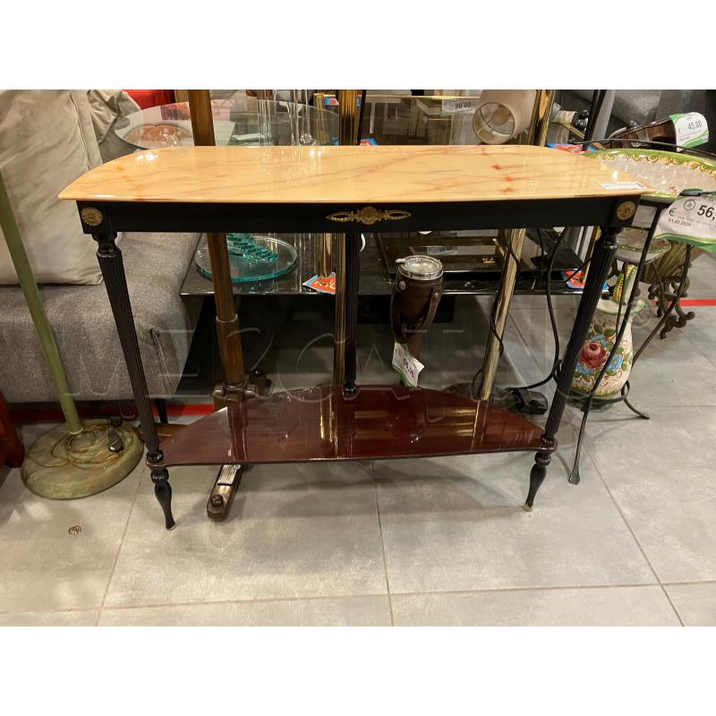 CONSOLLE MOGANO P/MARMO | Mercatino dell'Usato Roma eur 1