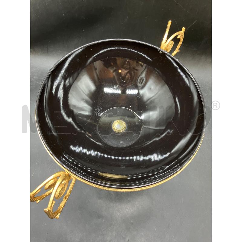 COPPA BASE MARMO NERA INSERTI DOR | Mercatino dell'Usato Roma eur 3