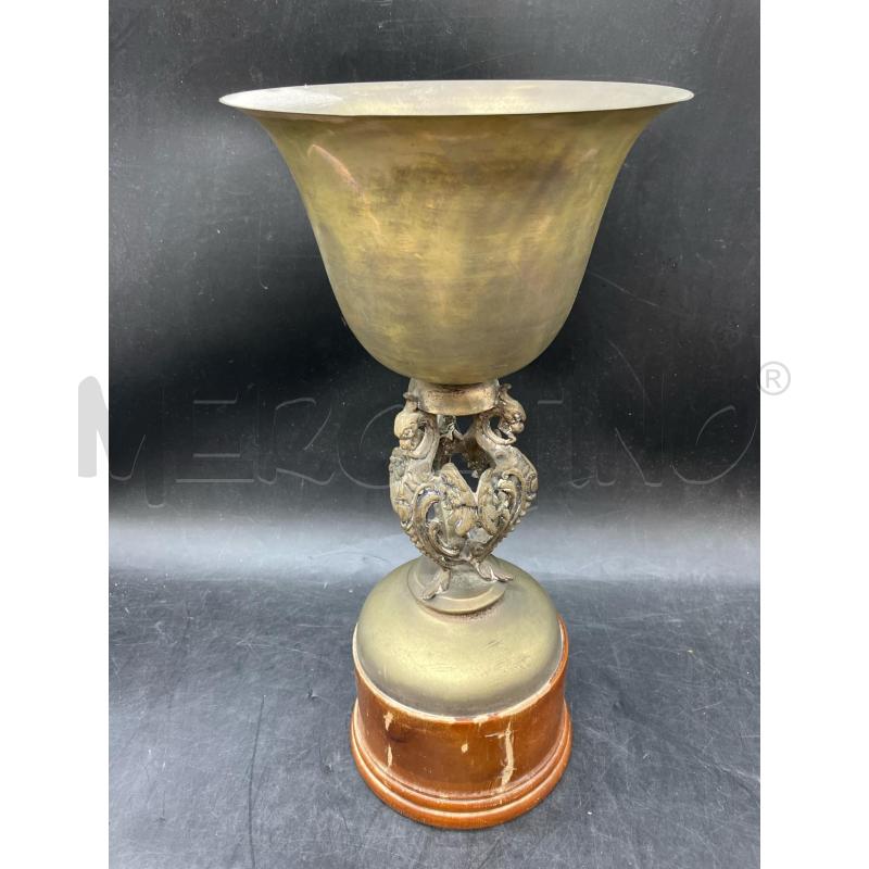 COPPA DA GARA BASE LEGNO DRAGONI ANTICA  | Mercatino dell'Usato Roma eur 1