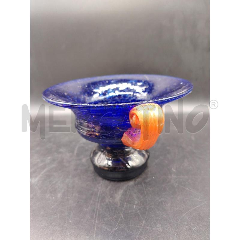 COPPA VETRO SCAVO BLU  | Mercatino dell'Usato Roma eur 3