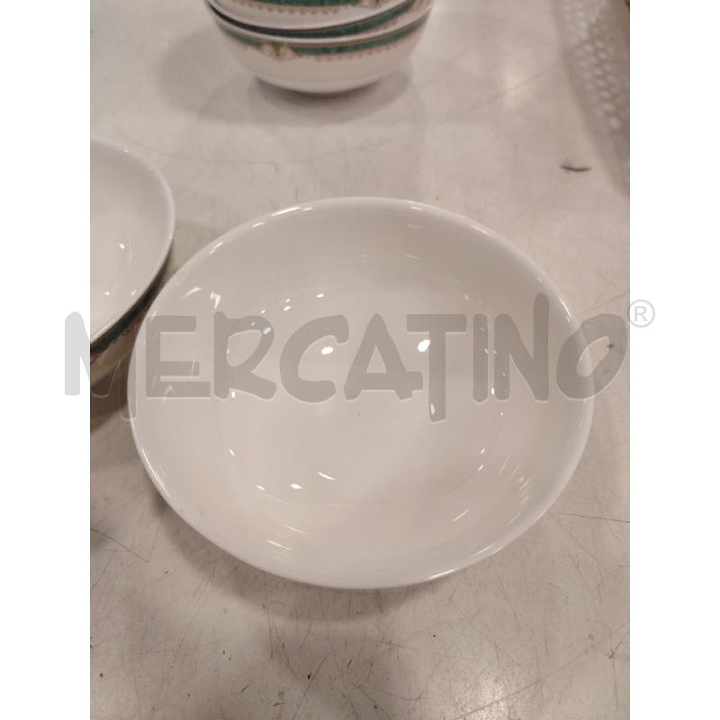 COPPETTE BONE CHINA BORDO VERDE | Mercatino dell'Usato Roma eur 4