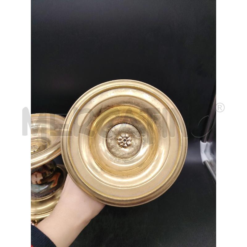 COPPIA ALZATE OTTONE DIPINTE | Mercatino dell'Usato Roma eur 3