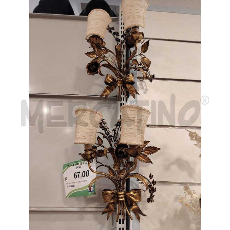 COPPIA APPLIQUE 2L MET DOR | Mercatino dell'Usato Roma eur 1
