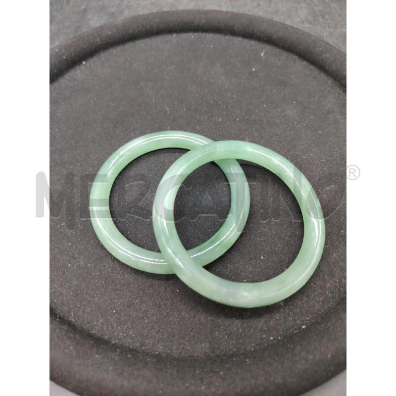 COPPIA BRACCIALI RIGIDI PIETRA DURA VER | Mercatino dell'Usato Roma eur 2