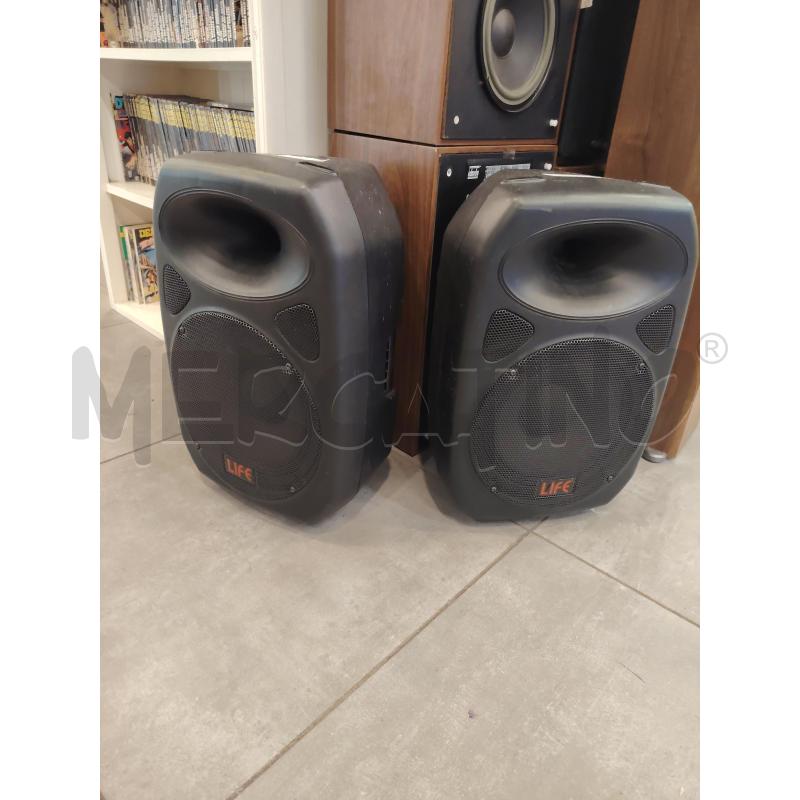 COPPIA CASSE LIFE ACUSTICHE AMPLIFICATE 2 VIE  | Mercatino dell'Usato Roma eur 1