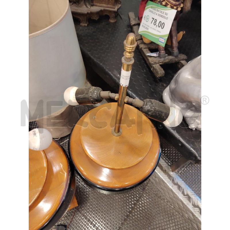 COPPIA LAMPADE LEGNO 1 DA RIV  | Mercatino dell'Usato Roma eur 5