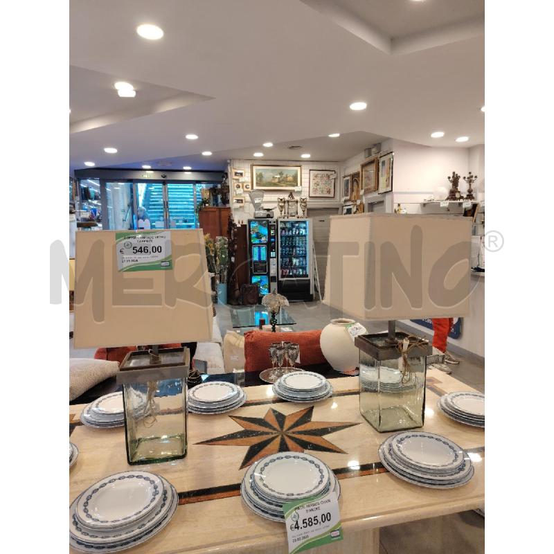 COPPIA LAMPADE VETRO CAPP/BEI | Mercatino dell'Usato Roma eur 1