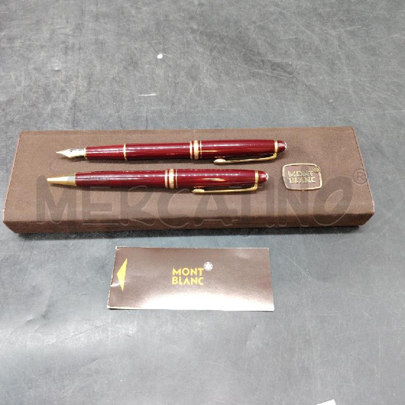 COPPIA PENNE MONTBLANC MEISTERSTUCK BORDEAUX W/GERMANY | Mercatino dell'Usato Roma eur 1