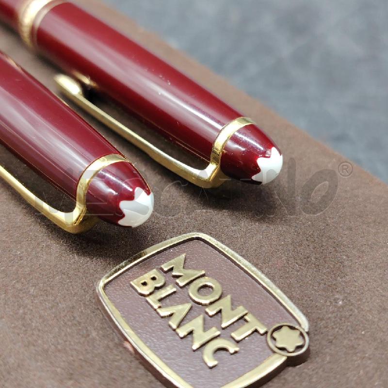 COPPIA PENNE MONTBLANC MEISTERSTUCK BORDEAUX W/GERMANY | Mercatino dell'Usato Roma eur 3