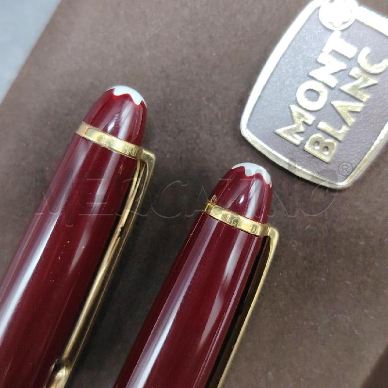 COPPIA PENNE MONTBLANC MEISTERSTUCK BORDEAUX W/GERMANY | Mercatino dell'Usato Roma eur 4