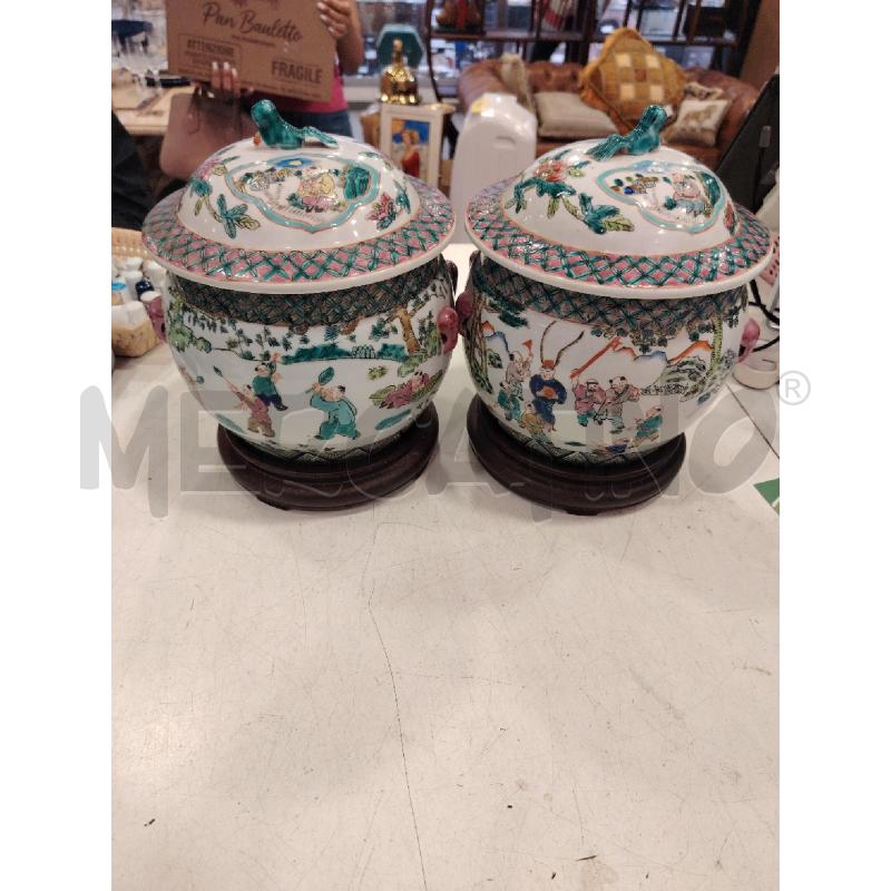 COPPIA POTICHE VASO  | Mercatino dell'Usato Roma eur 1