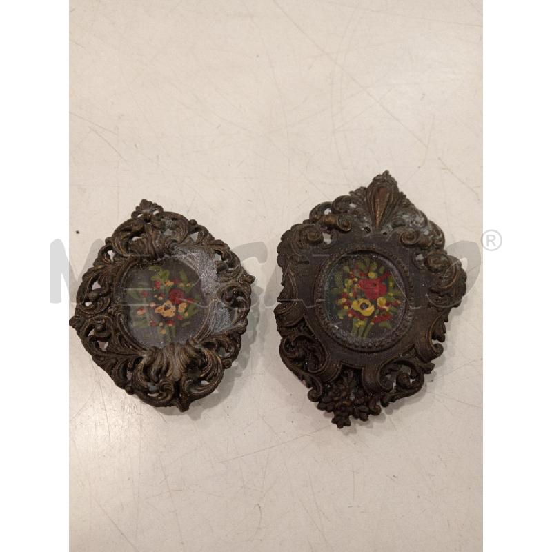 COPPIA QUADRETTI DIP CORNICE MET LAV  | Mercatino dell'Usato Roma eur 1
