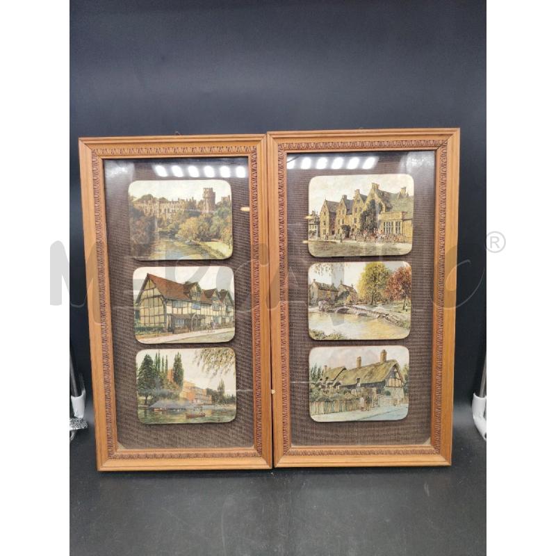 COPPIA QUADRI CASETTE C/LEGNO | Mercatino dell'Usato Roma eur 1