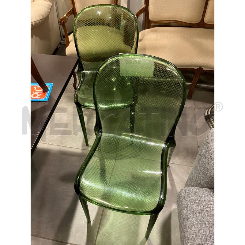 COPPIA SEDIE VERDI  | Mercatino dell'Usato Roma eur 1