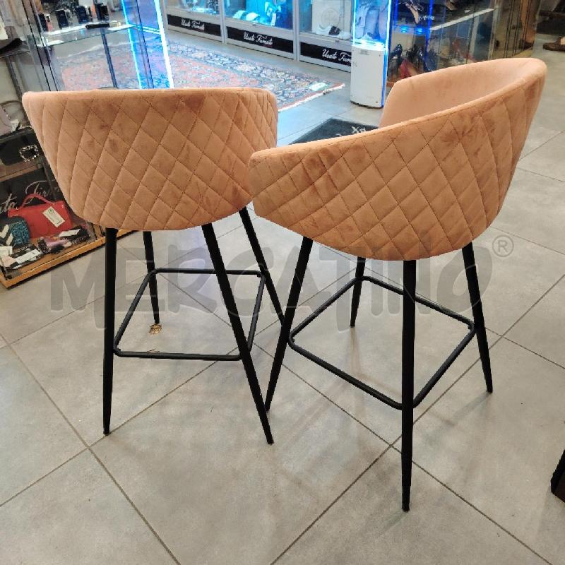 COPPIA SGABELLI VELLUTO ROSA | Mercatino dell'Usato Roma eur 2