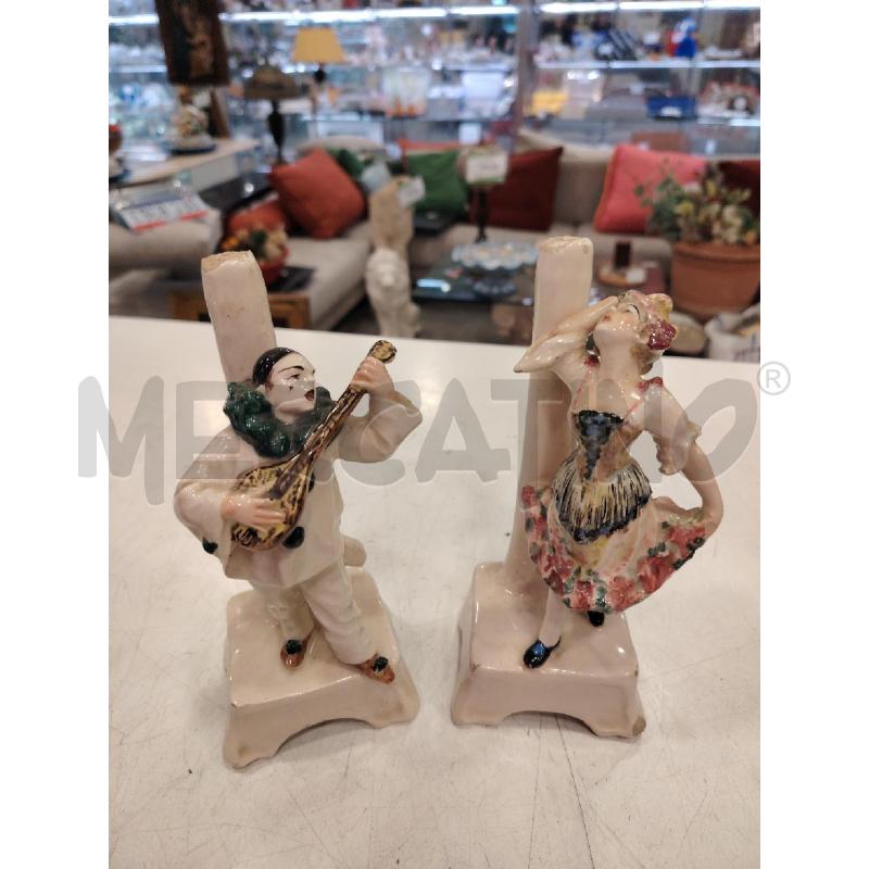 COPPIA STATUE BASE LAMPADE  | Mercatino dell'Usato Roma eur 1
