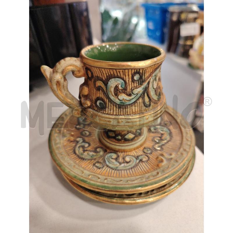 COPPIA TAZZE DERUTA  ORO VERDE  | Mercatino dell'Usato Roma eur 3