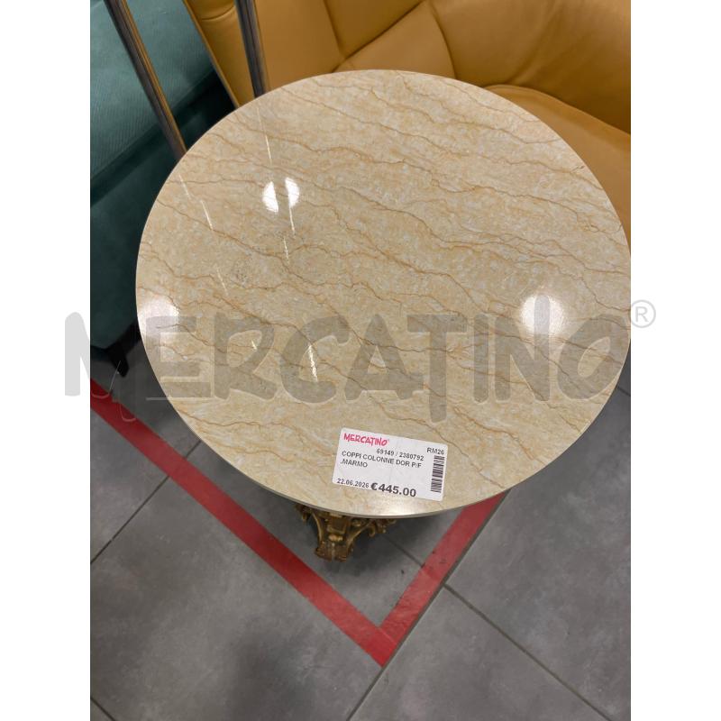 COPPI COLONNE DOR P/F.MARMO | Mercatino dell'Usato Roma eur 2