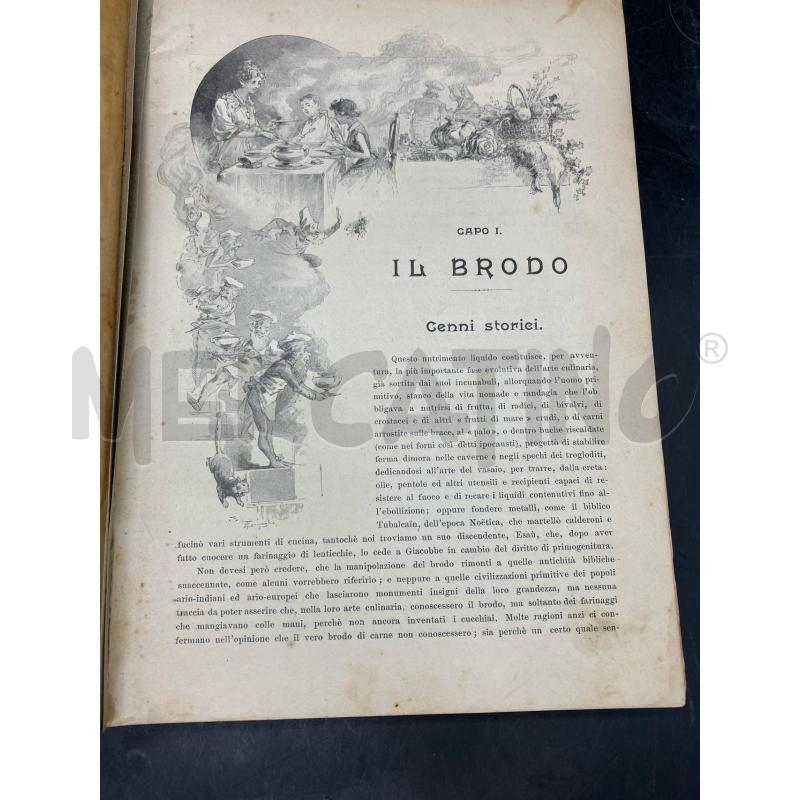 COUGNET L'ARTE CUCINARIA IN ITALIA 1910 VOL 1 | Mercatino dell'Usato Roma eur 3