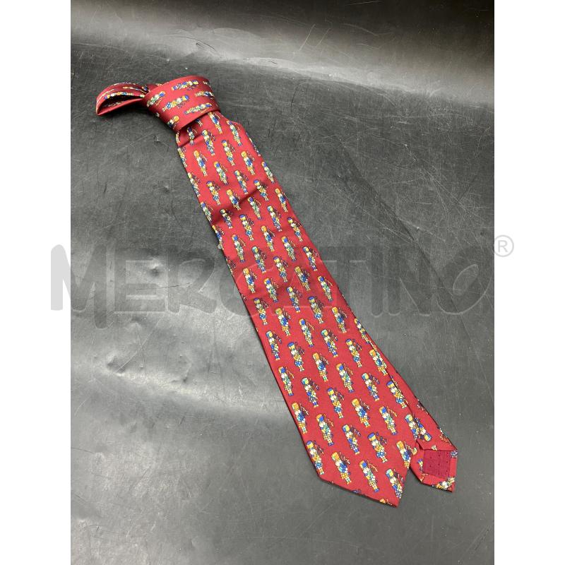 CRAVATTA CAESAR BORDEAUX SCHIACCIANOCI  | Mercatino dell'Usato Roma eur 1