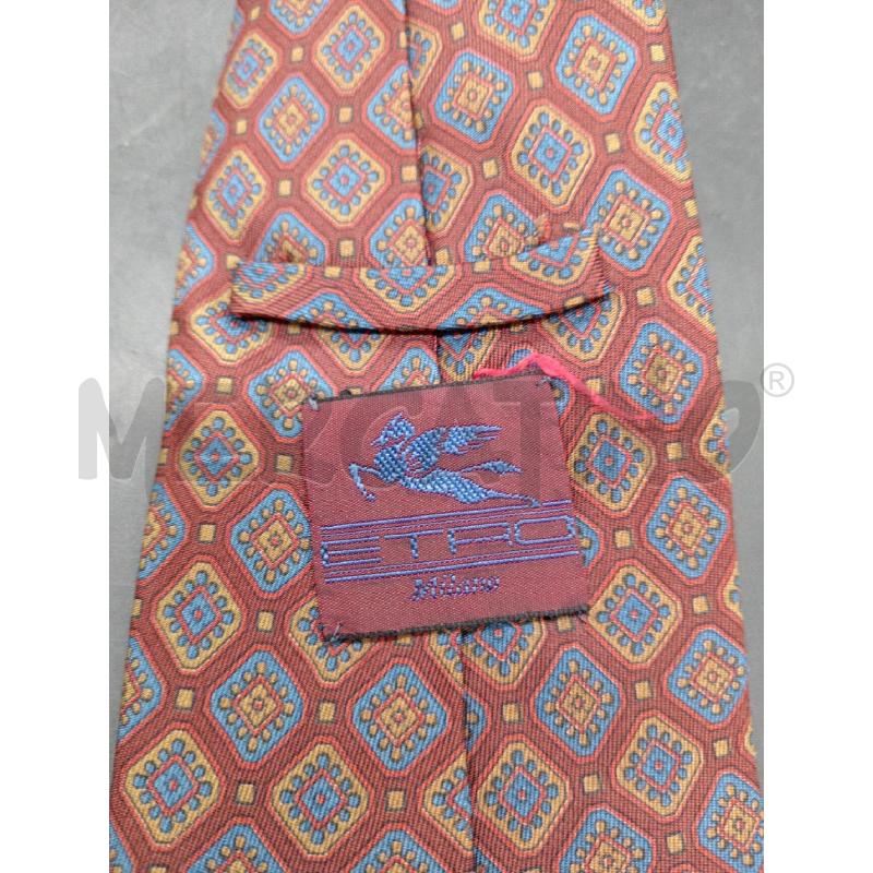 CRAVATTA ETRO SETA ROSS ROMBI BLU  | Mercatino dell'Usato Roma eur 2