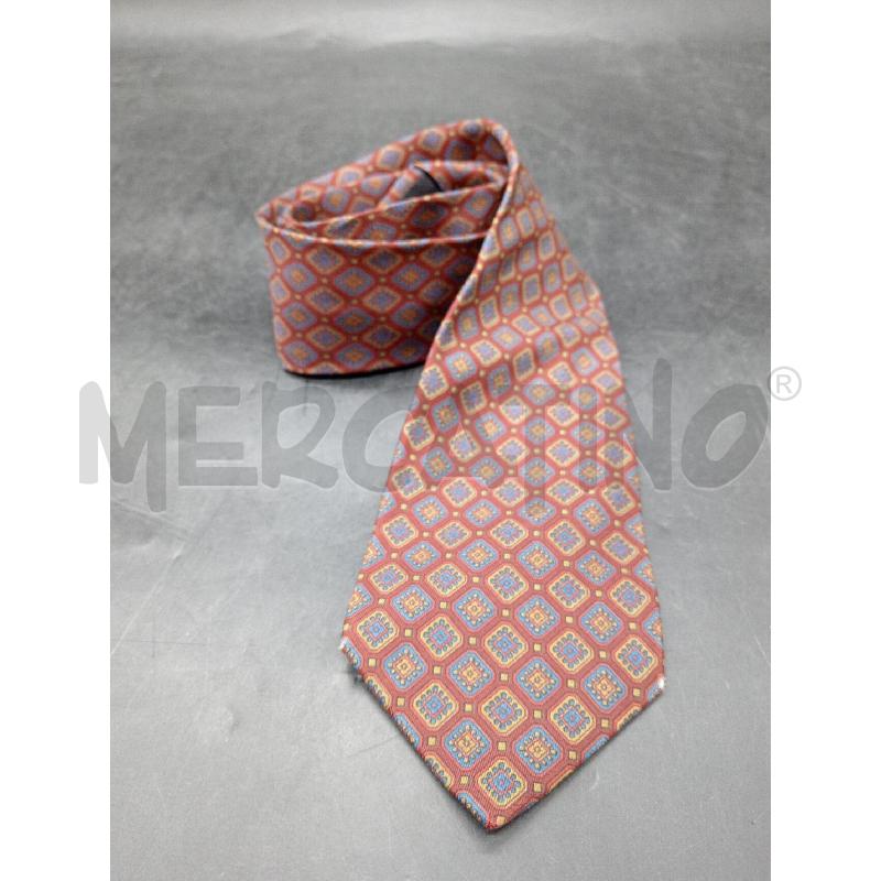 CRAVATTA ETRO SETA ROSS ROMBI BLU  | Mercatino dell'Usato Roma eur 4