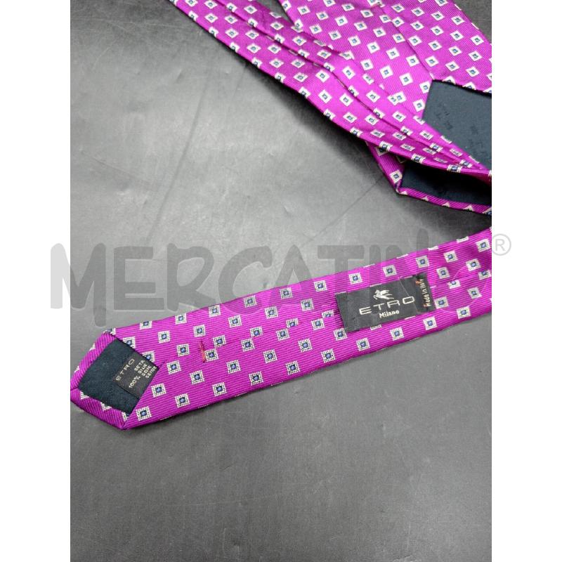 CRAVATTA ETRO VIOLA QUADRETTI | Mercatino dell'Usato Roma eur 3