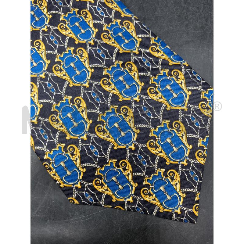 CRAVATTA FENDI NE OVALI BLU GANCI  | Mercatino dell'Usato Roma eur 2