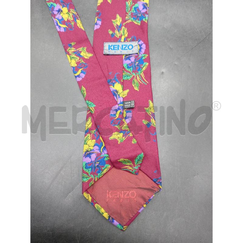 CRAVATTA KENZO VINTAGE VIO FIORI  | Mercatino dell'Usato Roma eur 2
