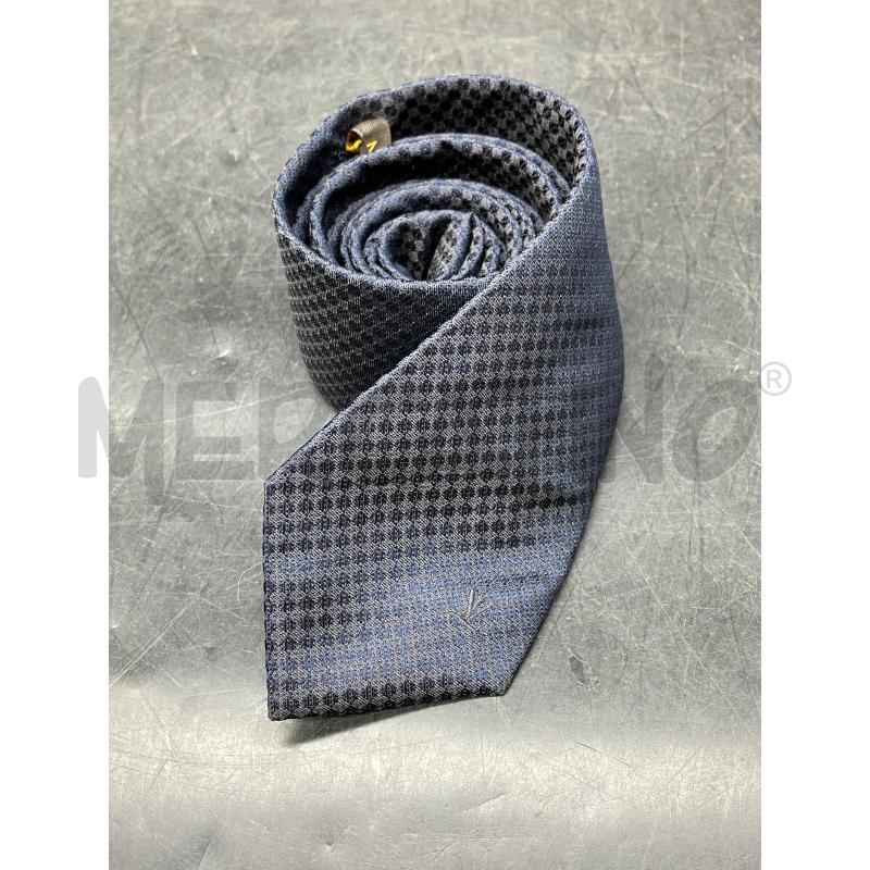 CRAVATTA LOUIS VUITTON UNIFORMES QUADRETTI GRI BLU  | Mercatino dell'Usato Roma eur 1