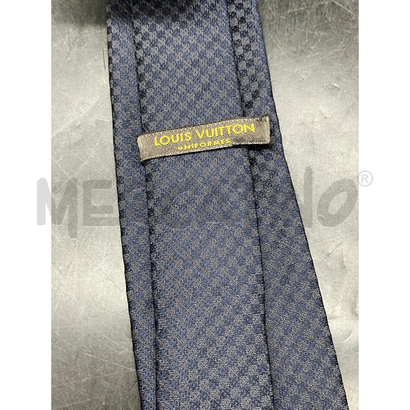 CRAVATTA LOUIS VUITTON UNIFORMES QUADRETTI GRI BLU  | Mercatino dell'Usato Roma eur 3