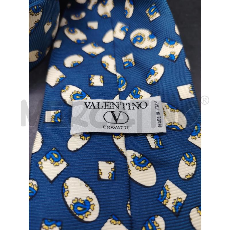 CRAVATTA VALENTINO BLU OVALI  | Mercatino dell'Usato Roma eur 2