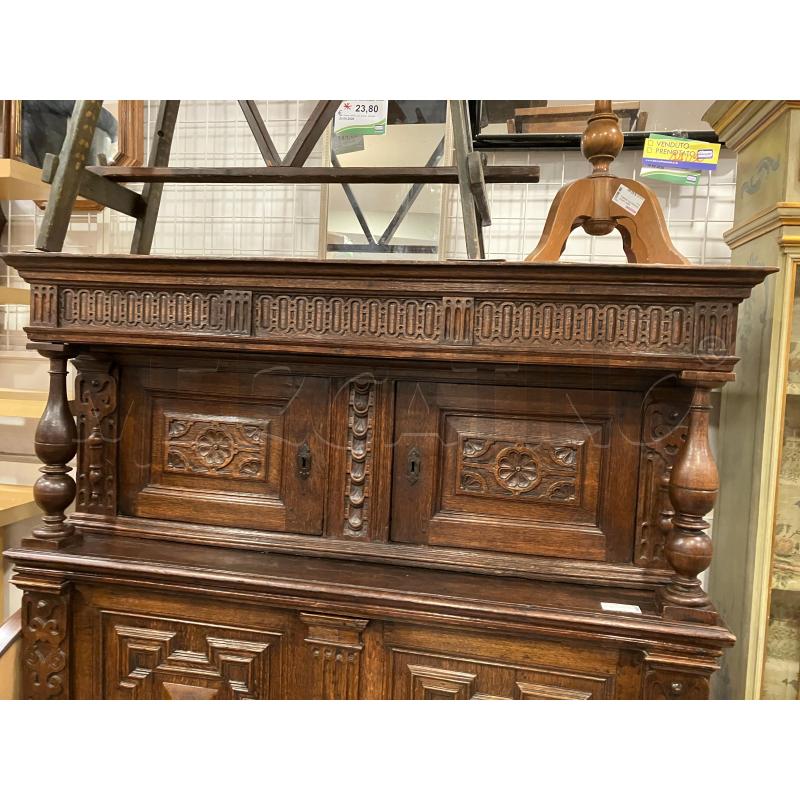 CREDENZA ROVERE MOLTO VECCHIA | Mercatino dell'Usato Roma eur 3