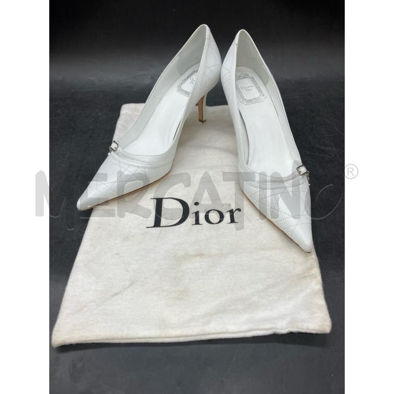 DECOLLETE CHRISTIAN DIOR BIA TRAPUNTATA FIBBIETTA | Mercatino dell'Usato Roma eur 1