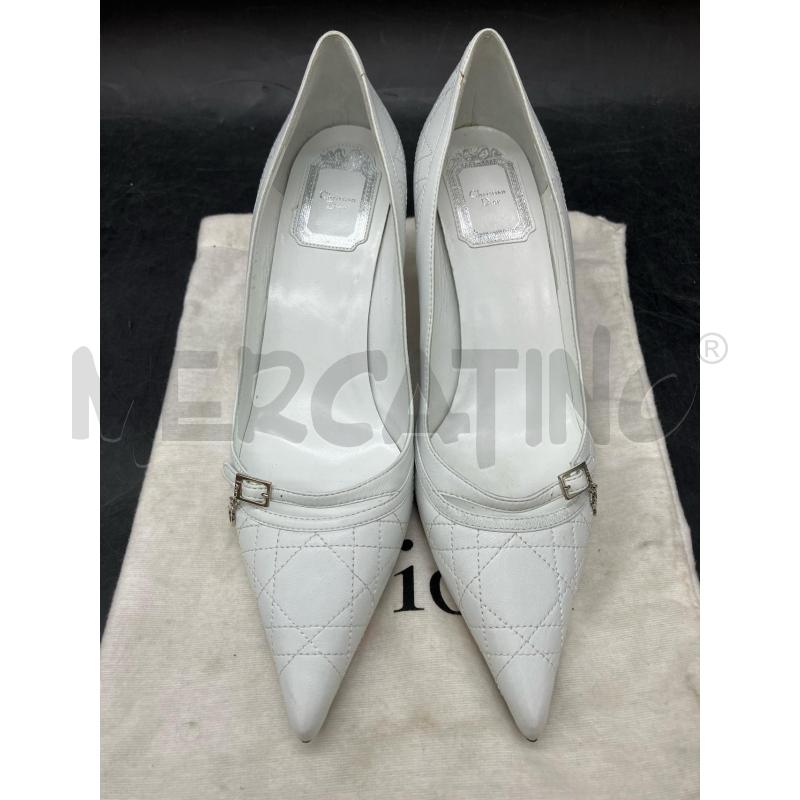 DECOLLETE CHRISTIAN DIOR BIA TRAPUNTATA FIBBIETTA | Mercatino dell'Usato Roma eur 2