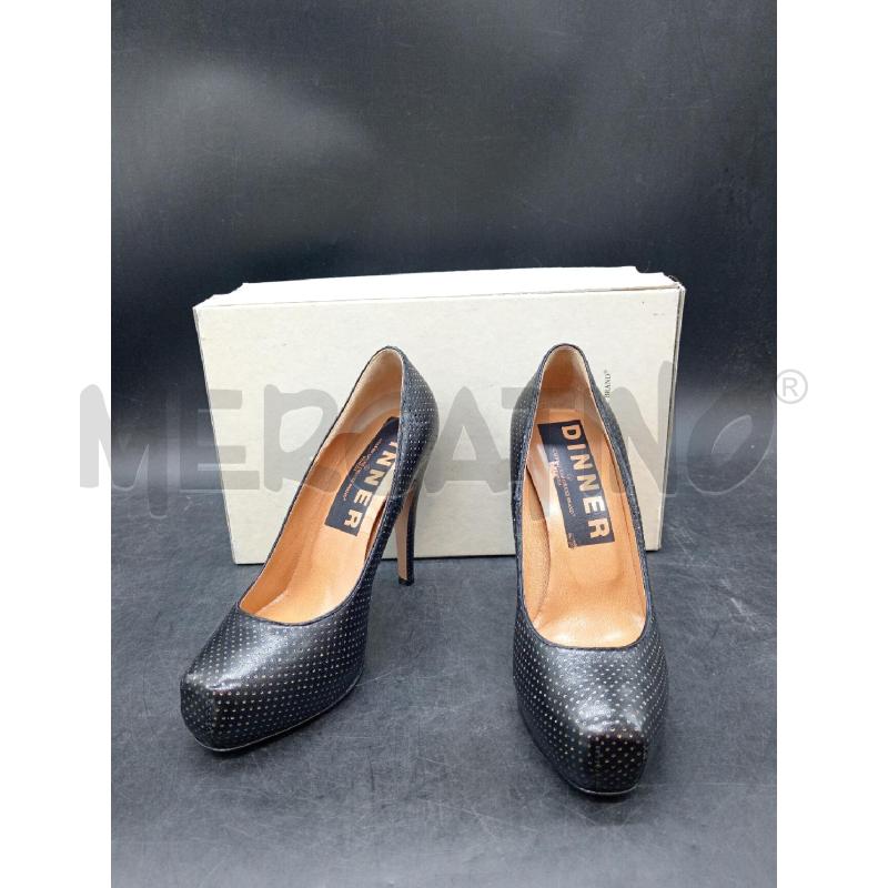 DECOLLETE GOLDEN GOOSE SCATO NERO PELLE TRAFORATO | Mercatino dell'Usato Roma eur 1