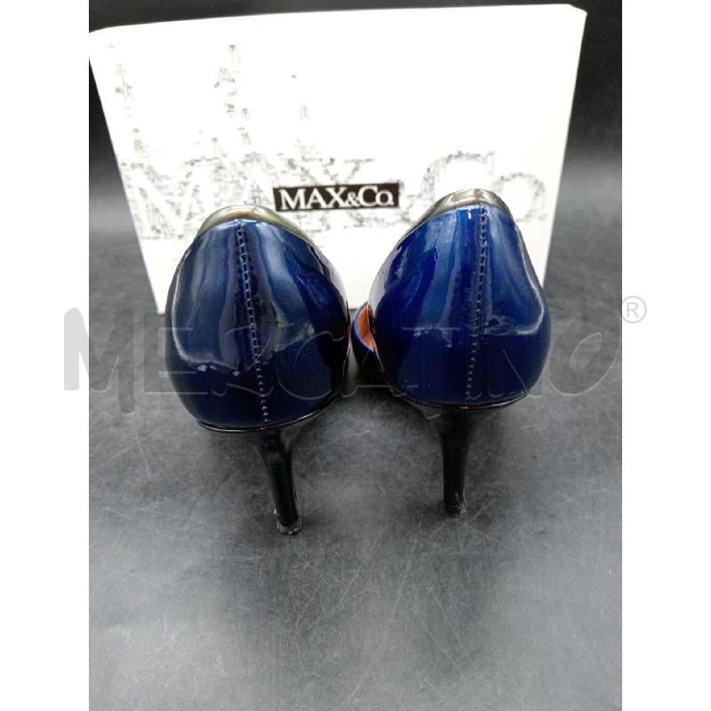 DECOLLETE MAX&CO SCATOLA VER BLU LUCIDO  | Mercatino dell'Usato Roma eur 4