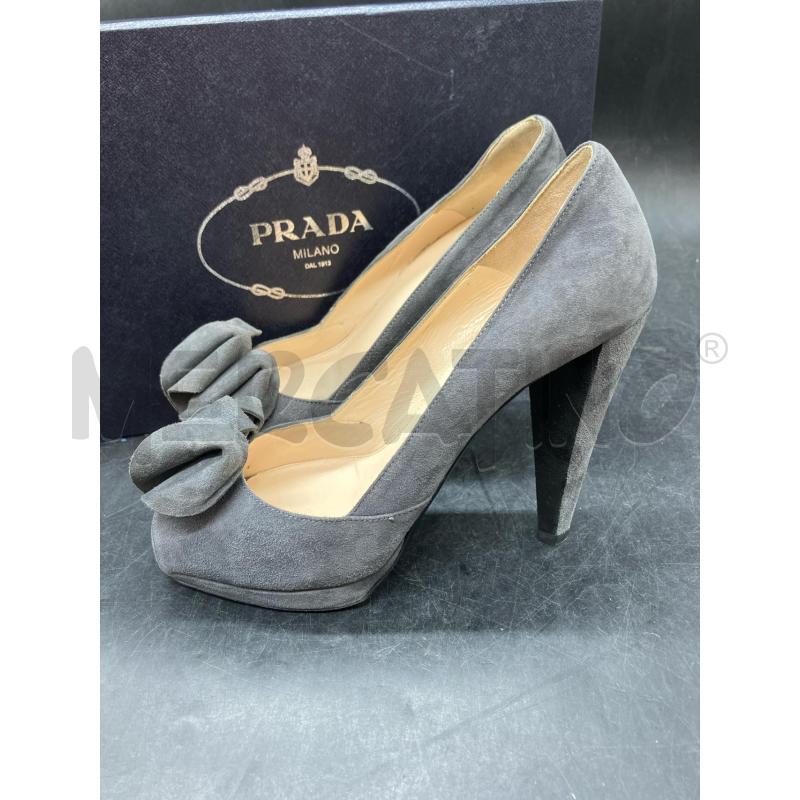 DECOLLETE PRADA SCATO GRI SCAMO FIOCCO | Mercatino dell'Usato Roma eur 3