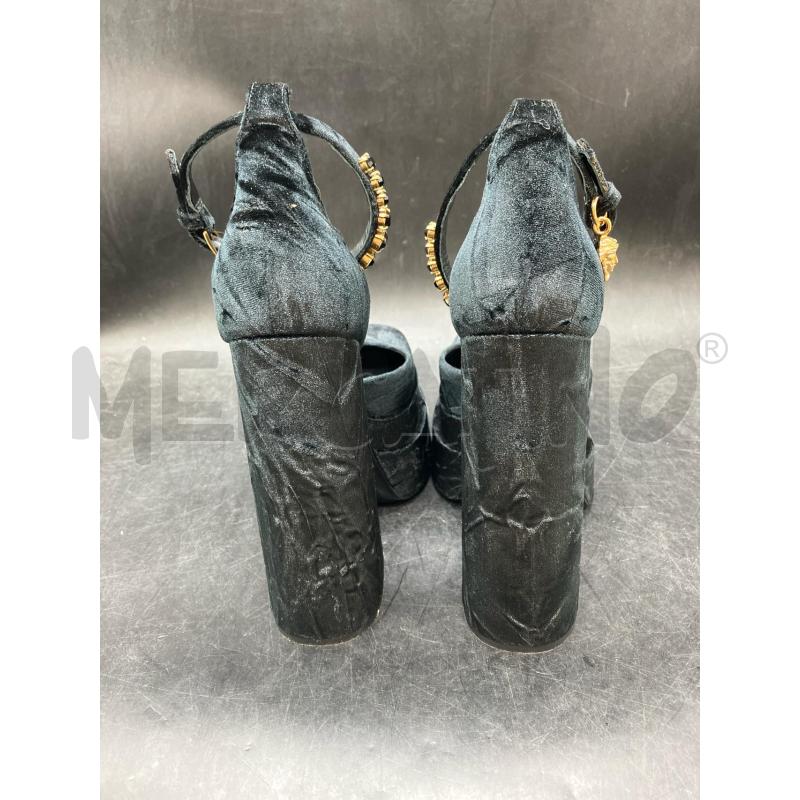 DECOLLETE VERSACE AEVITAS NE VELLUTO PLATEAU | Mercatino dell'Usato Roma eur 4
