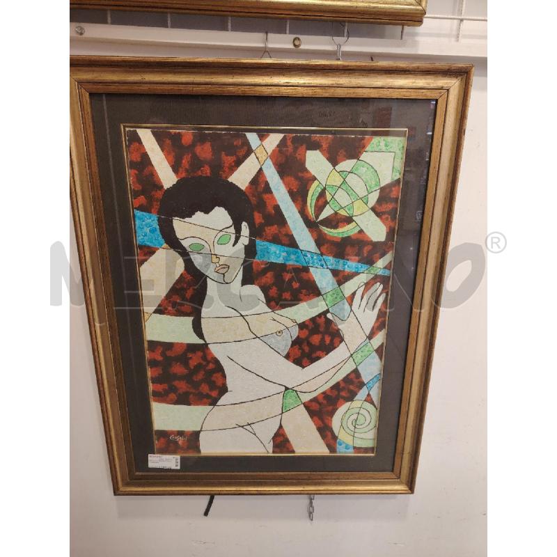 DIPINTO A FIRMA CONSALVI DONNA  | Mercatino dell'Usato Roma eur 1