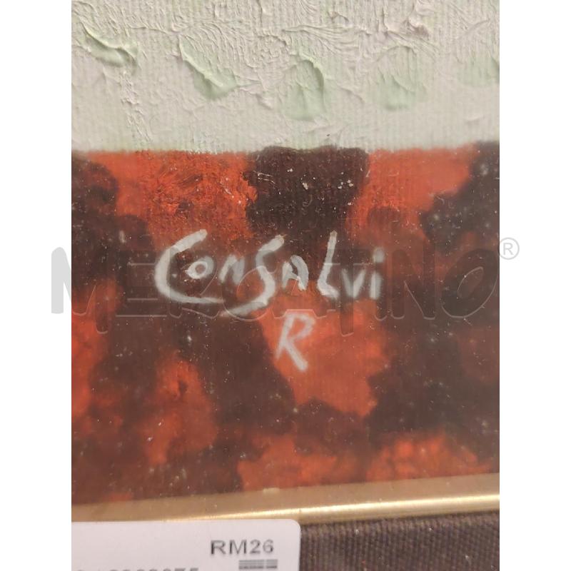 DIPINTO A FIRMA CONSALVI DONNA  | Mercatino dell'Usato Roma eur 3